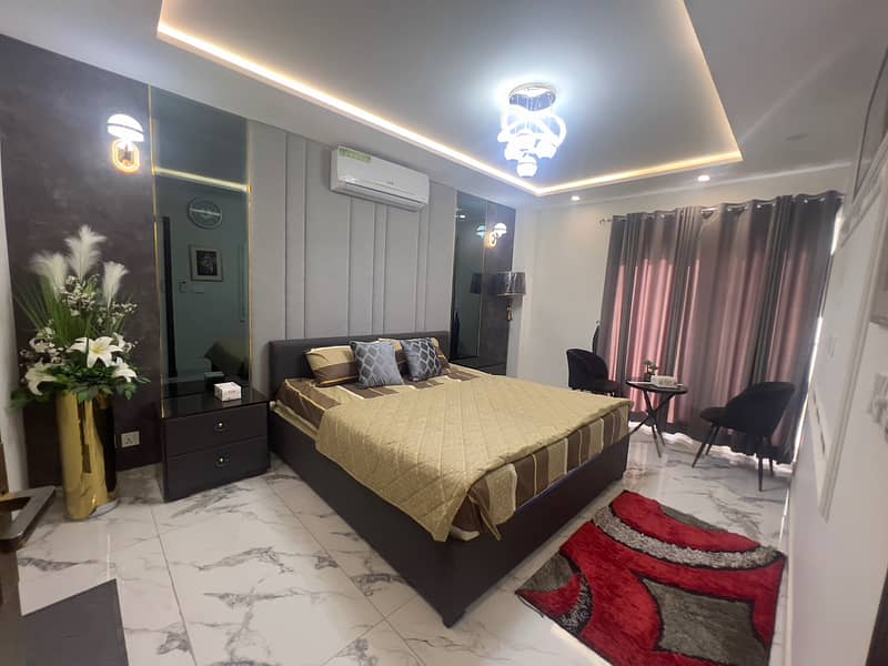 One Bed Furnished Apartment Available For Rent In Iqbal Block Sector E Bahria Town 0