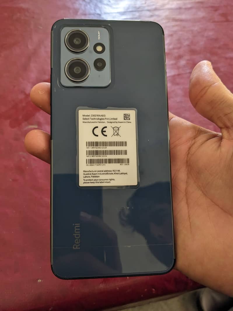 Xiaomi note 12 10/10 condition 2 months warranty whatsapp 03316403821 0