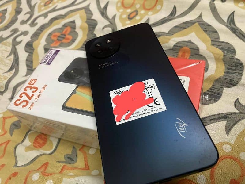 Itel S23 4g with box and Charger 0