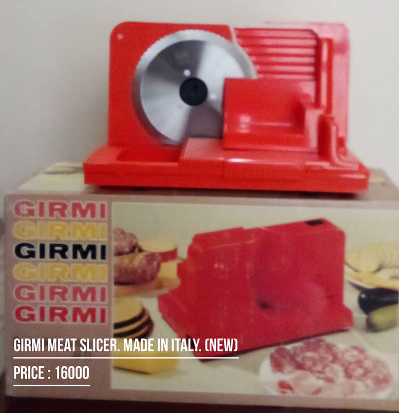 Girmi Meat Slicer. Made in Italy. (New) 0