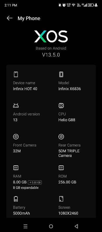 Hot 40 Infinix 8/256 3