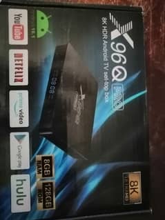 X96Q Smart 8K Android TV Box Device 8GB Ram/128 Rom (Free TV Chennels