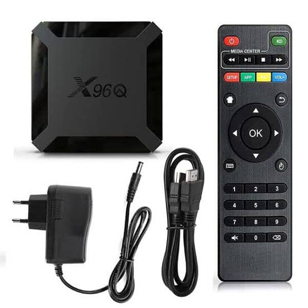 X96Q Smart 8K Android TV Box Device 8GB Ram/128 Rom (Free TV Chennels 3