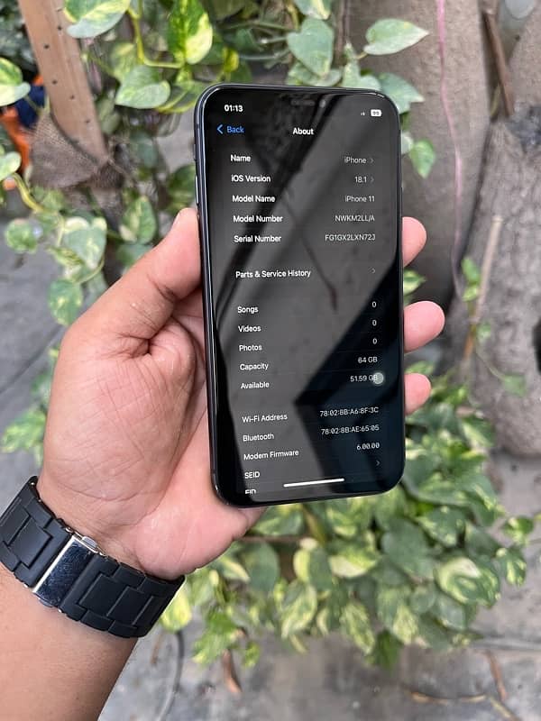 iPhone 11 64Gb JV Display Msg Face id off 6