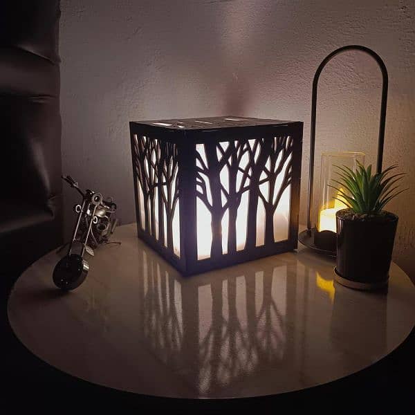 Wooden Side Table Lamp For Room &Office 8