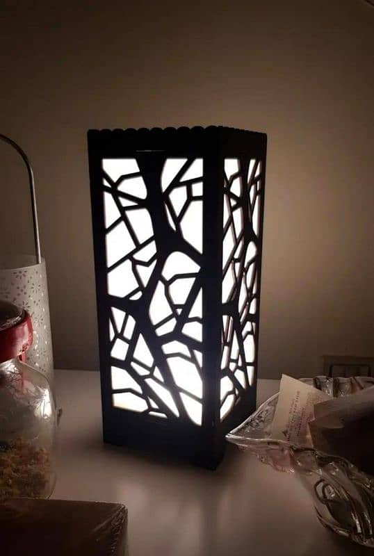 Wooden Side Table Lamp For Room &Office 10