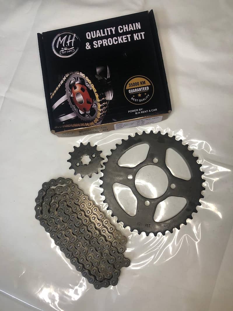 Induction Chain Grari Set for motorcycle 2 year warrenty 2