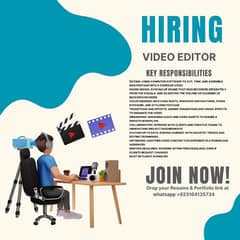 VIDEO EDITOR NEEDED ON SITE