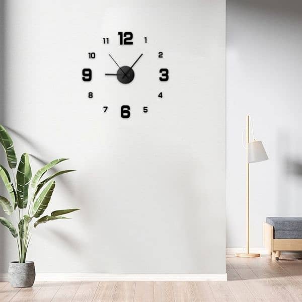 Creative Frameless DIY Wall Clock 2