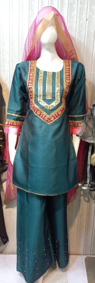 Kataan silk stitched suit 3pcs 0