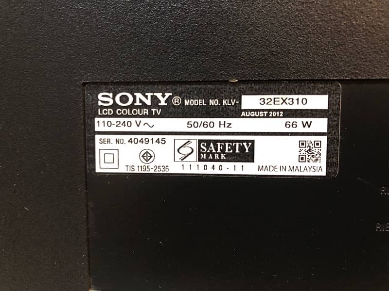 32“ inch BRAND NEW LCD SONY MADR IN Malaysia 10by9 Condit 3