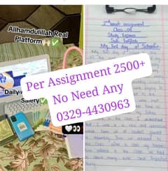 Handwritten Assignment Content Writing And Typing Work Available