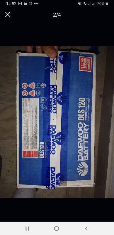 Daewoo battery  (DLS 120 12V/90AH) 2