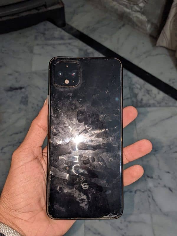 Google pixel 4 xl  with box charger and handfree 8