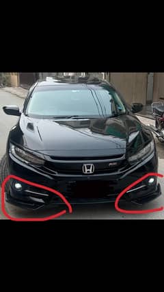 Front Bumper canards Splitter-Honda civic and universal