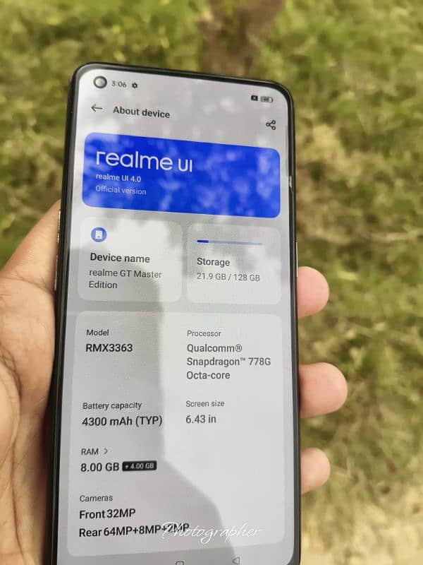 Realme GT Master Edition 8/128. Complete Box. Read Add 5