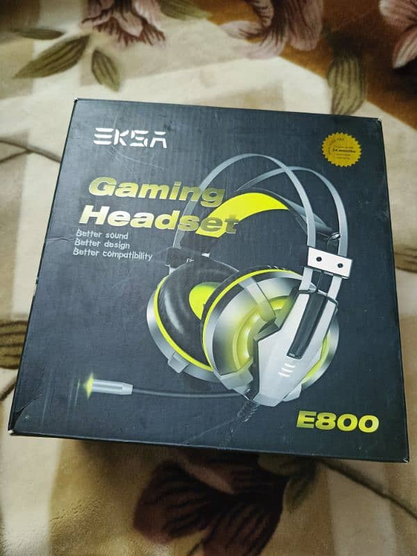 EKSA e800, Wired gaming RGB premium headphones 12