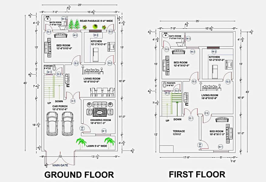 2D | 3D | Interior | Exterior | Architectural Designing | Naqsha | ma 3