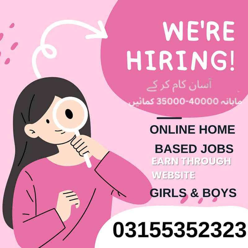 Home Based Online job Data Entry Through Website WATSAPP CV 3155352323 0