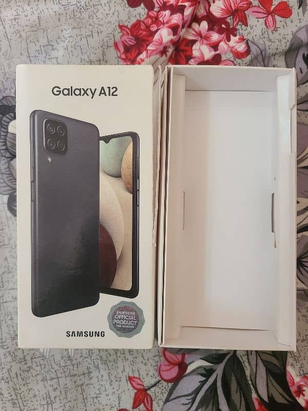 Samsung a12 with box 2