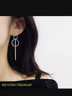 Pairs of double circle geometric Drop earrings