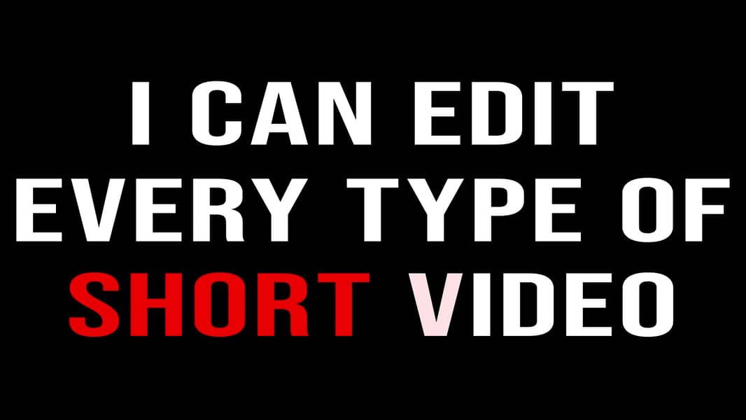 I will edit your youtube shorts, reels, and tiktoks! 0