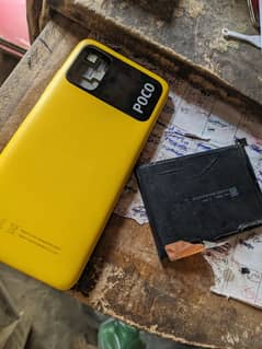 Poco M3 Original Back Cover And Battery