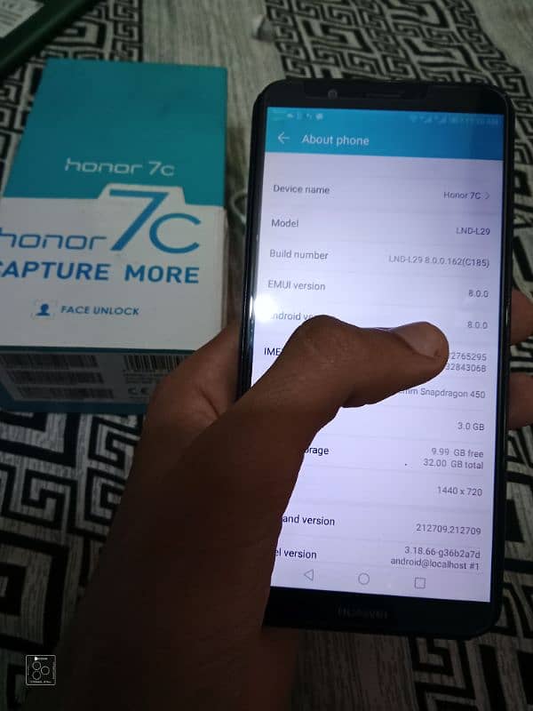 Huawei Honor 7c 3Gb/32Gb,With Complete Box,All Ok 6