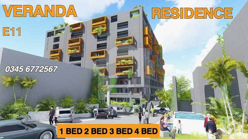 E11/1 VERANDA RESIDENCE 2 Bed Room Open MARGALLA Facing 0