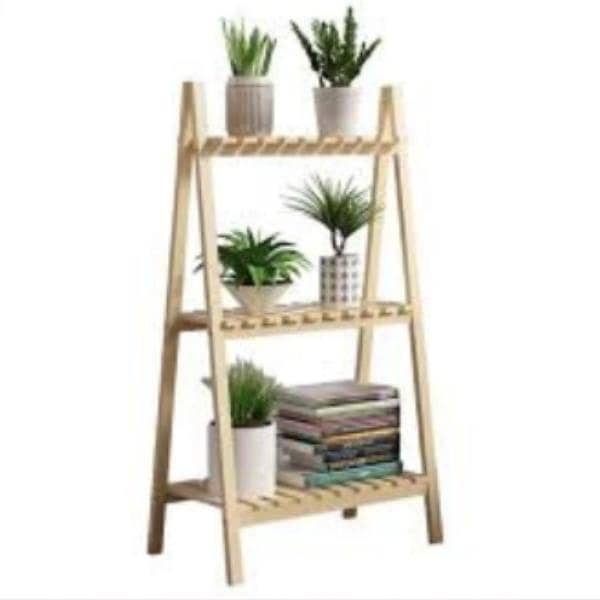 3 Tier Wooden  Flower Pot Planter 5