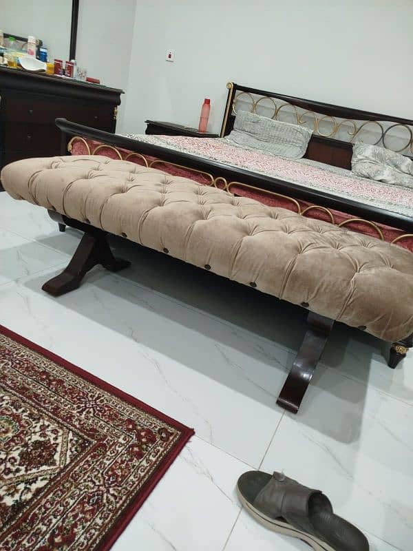 wooden ottoman 1