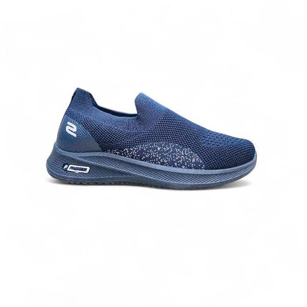 men sneakers in blue colour comfortable and reliable leather 1