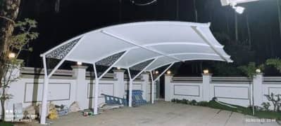 Tensile Shades in Pakistan - Wall mounted shed - Car Park - Marquee