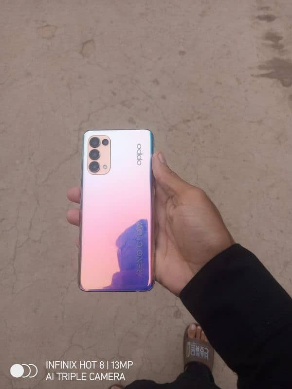 oppo reno 5 6gb128gb All ok set hai 3