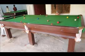 snooker table size5/ 10  two stick location Sargodha no. 03016746088