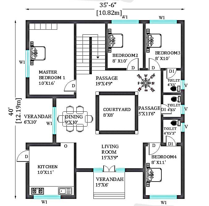 2D | 3D | Interior | Exterior | Architectural Designing | Naqsha | ma 3