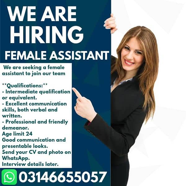 Female Tours Assistant Required || Jobs 0