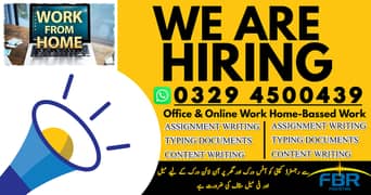 Online Job / Typing job / Assignment Job / Data Entry Job / Online Job