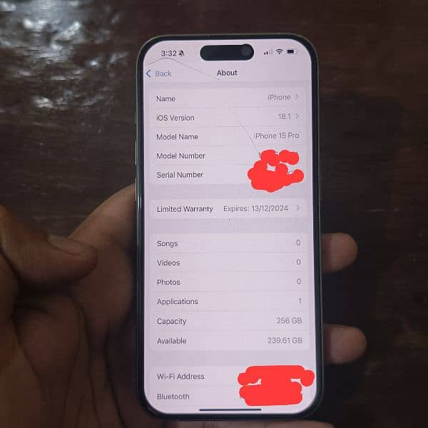 iphone 15pro 256gb PTA approved 9