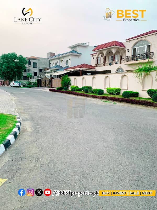 1 Kanal Cheapest Plot for SALE in Block M2 Lake City Lahore 1