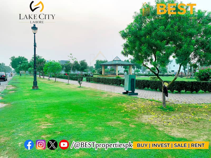 1 Kanal Cheapest Plot for SALE in Block M2 Lake City Lahore 6