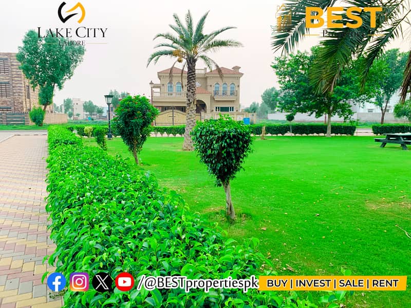 1 Kanal Cheapest Plot for SALE in Block M2 Lake City Lahore 7