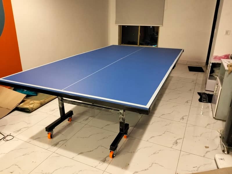 New Packed Table Tennis Table MDF Lasani 8 Wheels 2