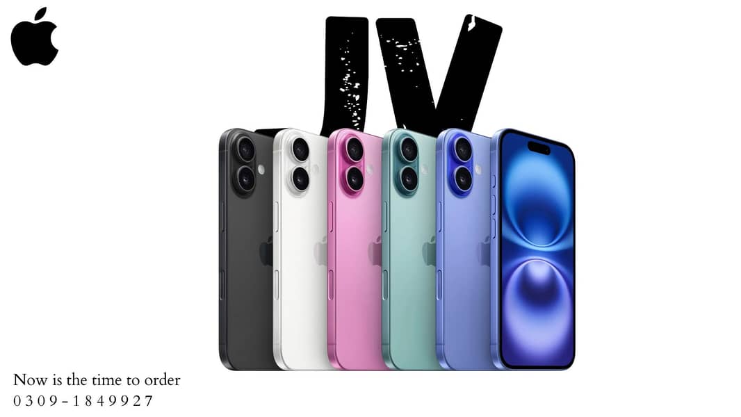 JV iPhone 16 & 16 Plus 128GB - Black, Teal, Pink, White ( iPhone 16+ ) 0