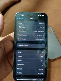 iphone 14 pro max Non PTA factory unlock deep purple 84% health 128GB