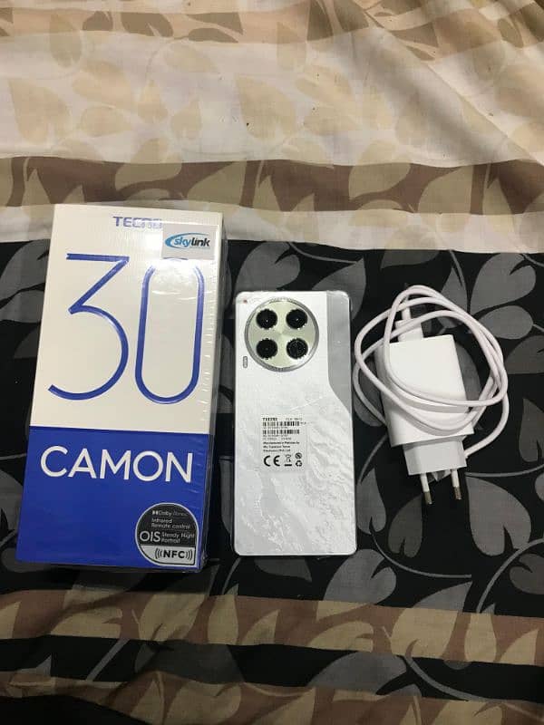 tecno camon 30 fully new scratchless and lush condition 0