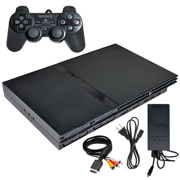 PS2 with 4gb usb all games included takken5 and God of war 1