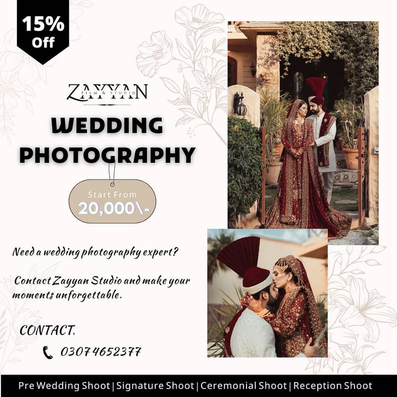 Photography videography photographer Wedding photoshoot Lahore 0