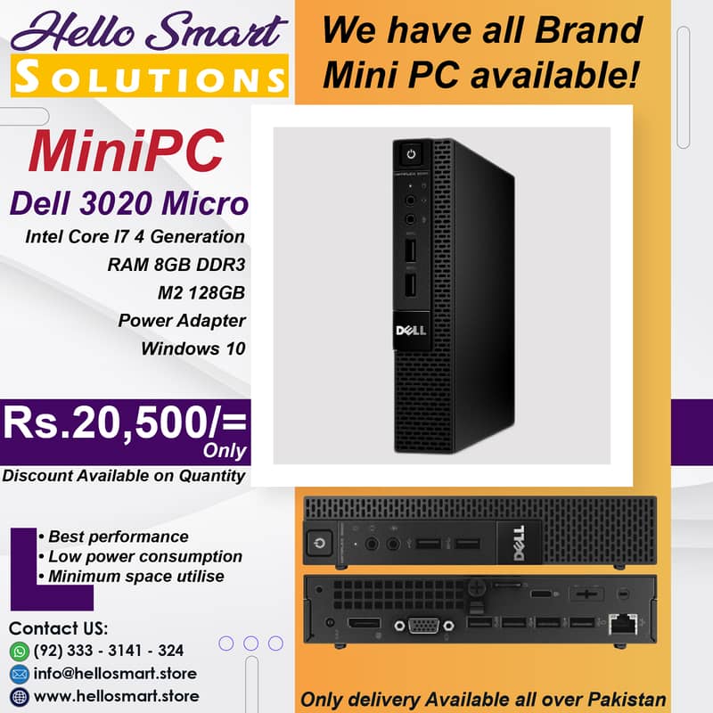 Mini PC | Dell, Lenovo, HP | minipc I3 I5 4Gen, I3 I5 6Gen | Desktop 2