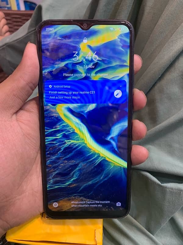 Realme c21 3RM GB32 all ok hai BOX hai original mobile has Shield hai 1